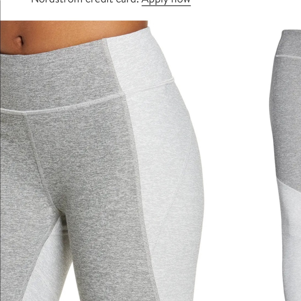 Outdoor voices two-Tone Warmup Crop Leggings